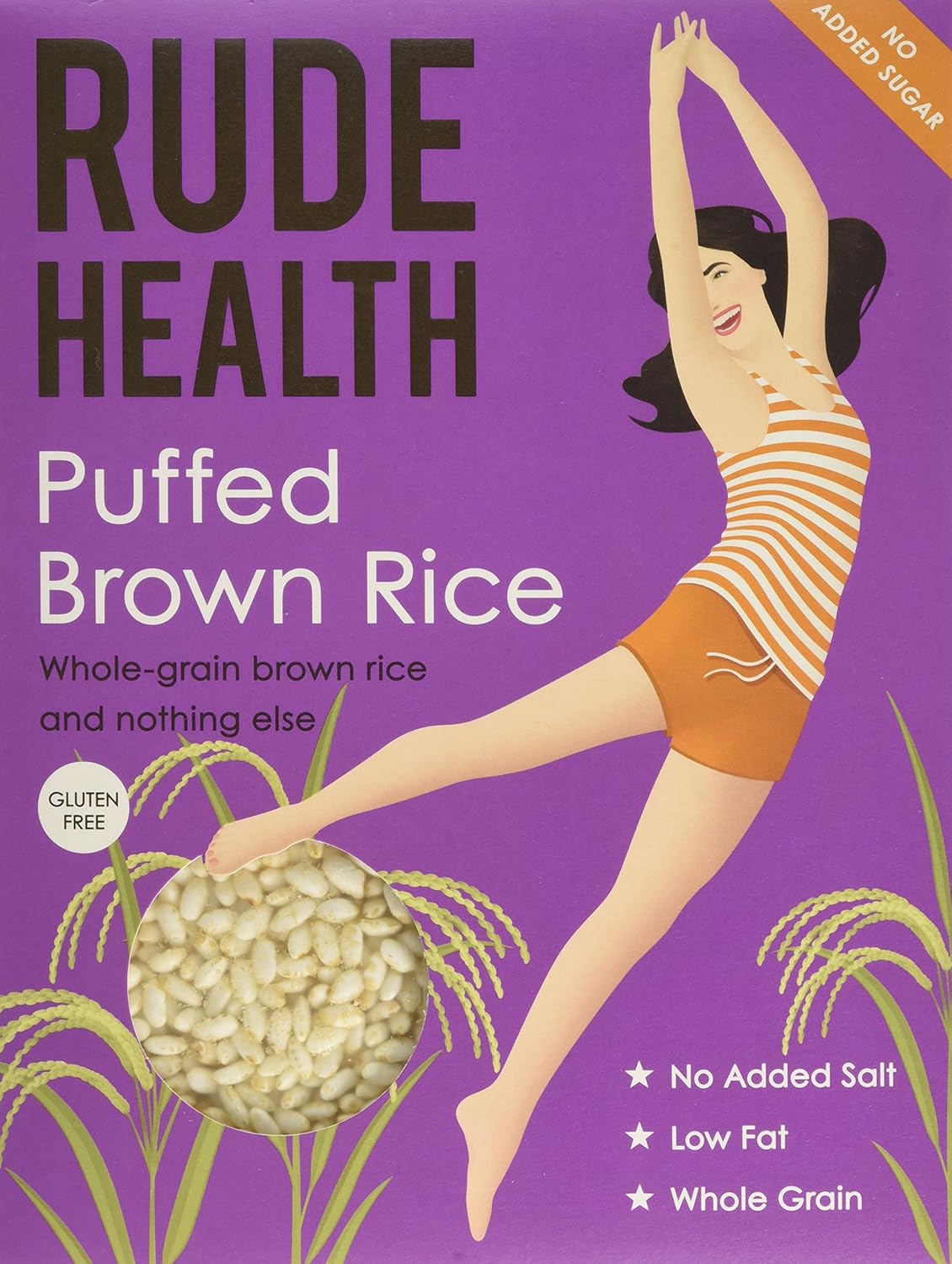 Rude Health Foods Puffed Rice 225 g (Pack of 4)