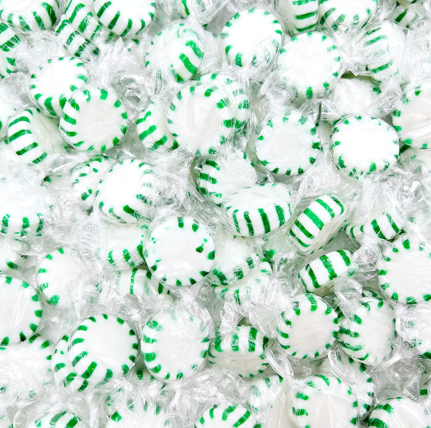 Starlight Spearmint Mints | 1 Pound Bag - Approx. 85 Count | Hard Candy | Individually Wrapped