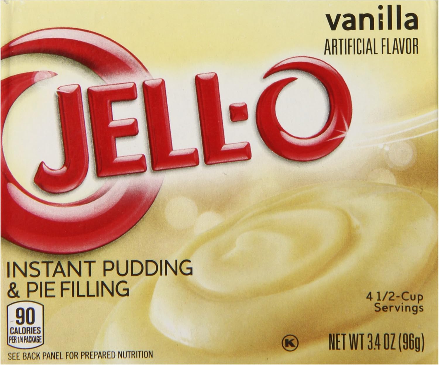Jell-O Instant Pudding And Pie Filling, Vanilla, 3.4-Ounce Boxes (Pack Of 6)