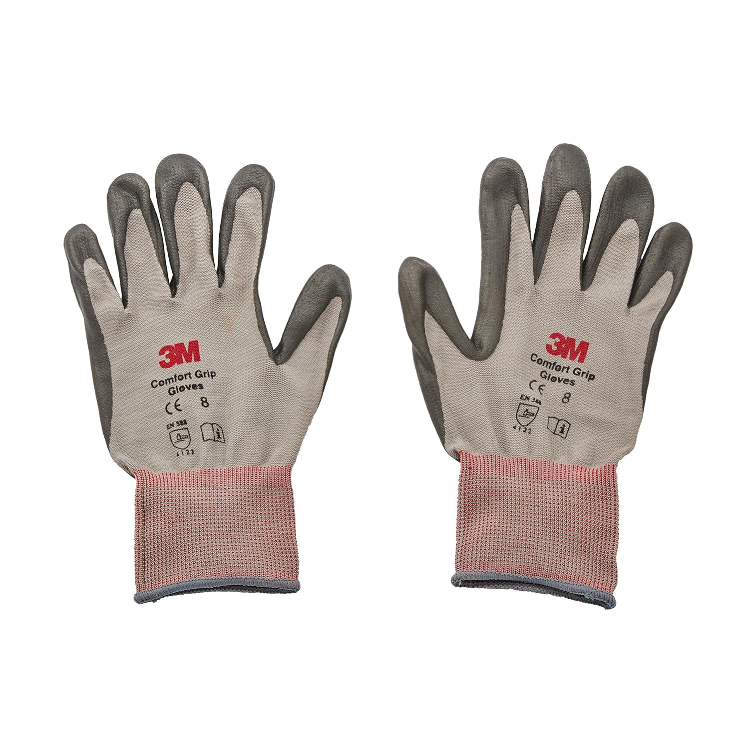3M Comfort Grip Glove CGM-GU, General Use, Pack of 1, Nitrile Palm Coating, Medium