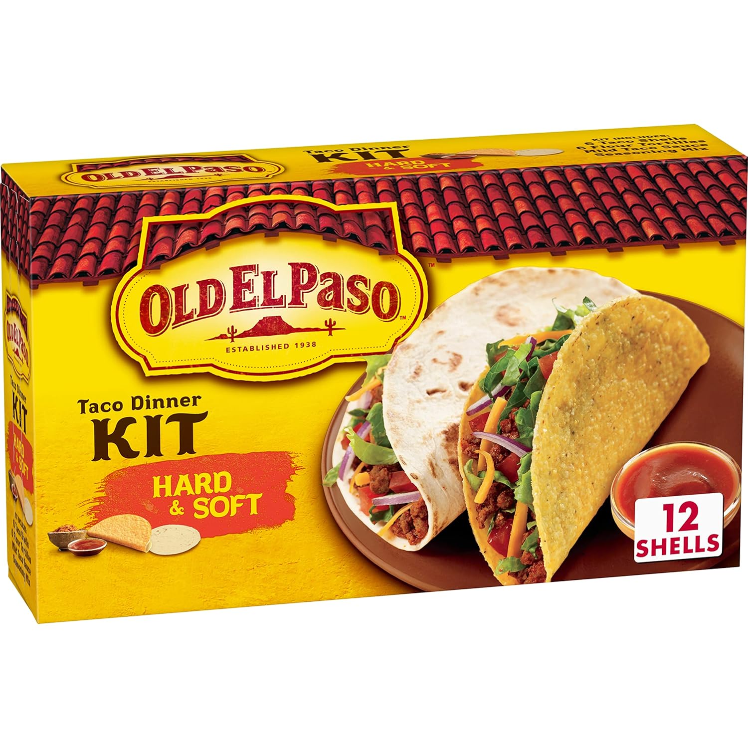 Old El Paso Taco Dinner Kit, Hard & Soft, 11.4 oz.