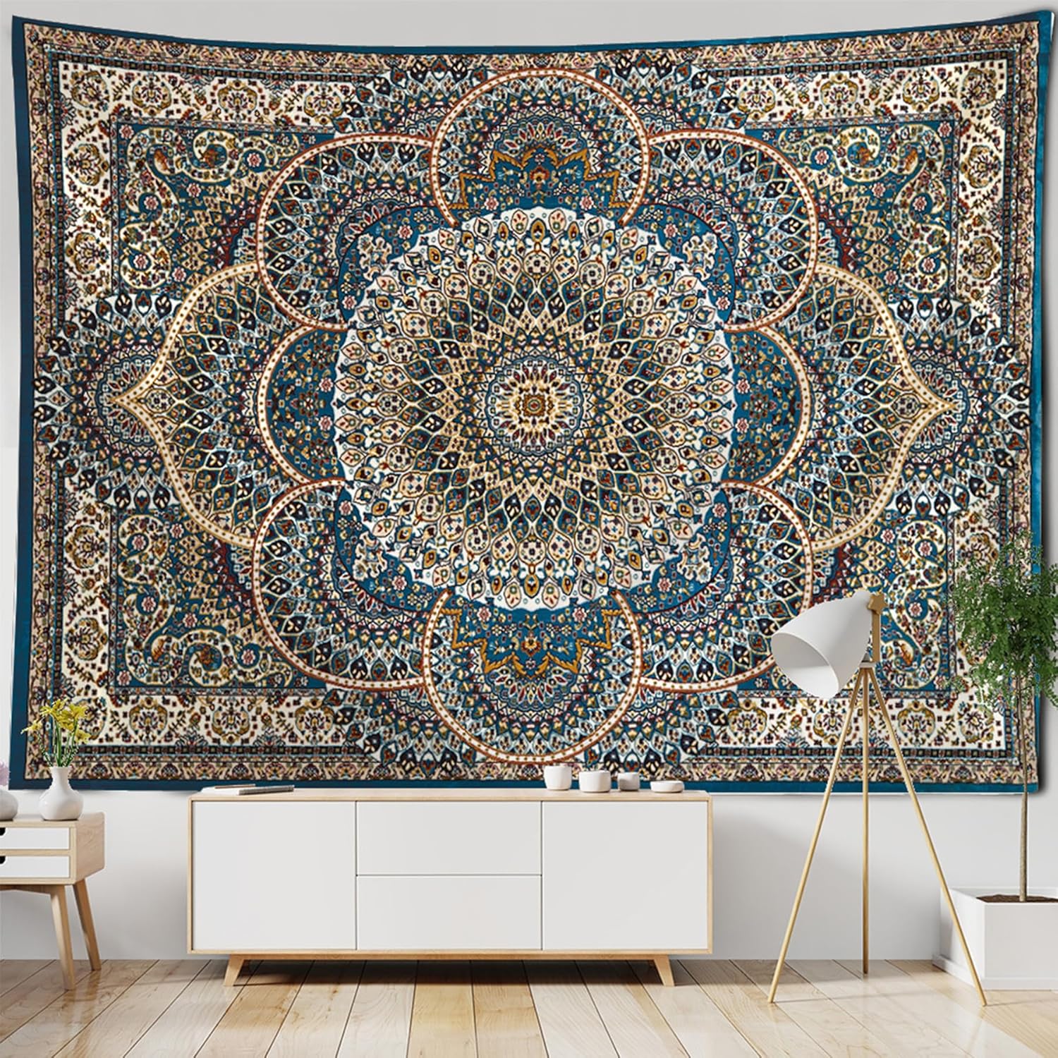 Bohemian Decor - 200x150Cm Tapestry, Trippy Tapestry, Wall Hangings, Boho Wall Decor,Mandala Tapestries, Large Hippie Tapestries Decorative, Large Tapestrys Wall Hanging,Bohemium Room Decorative