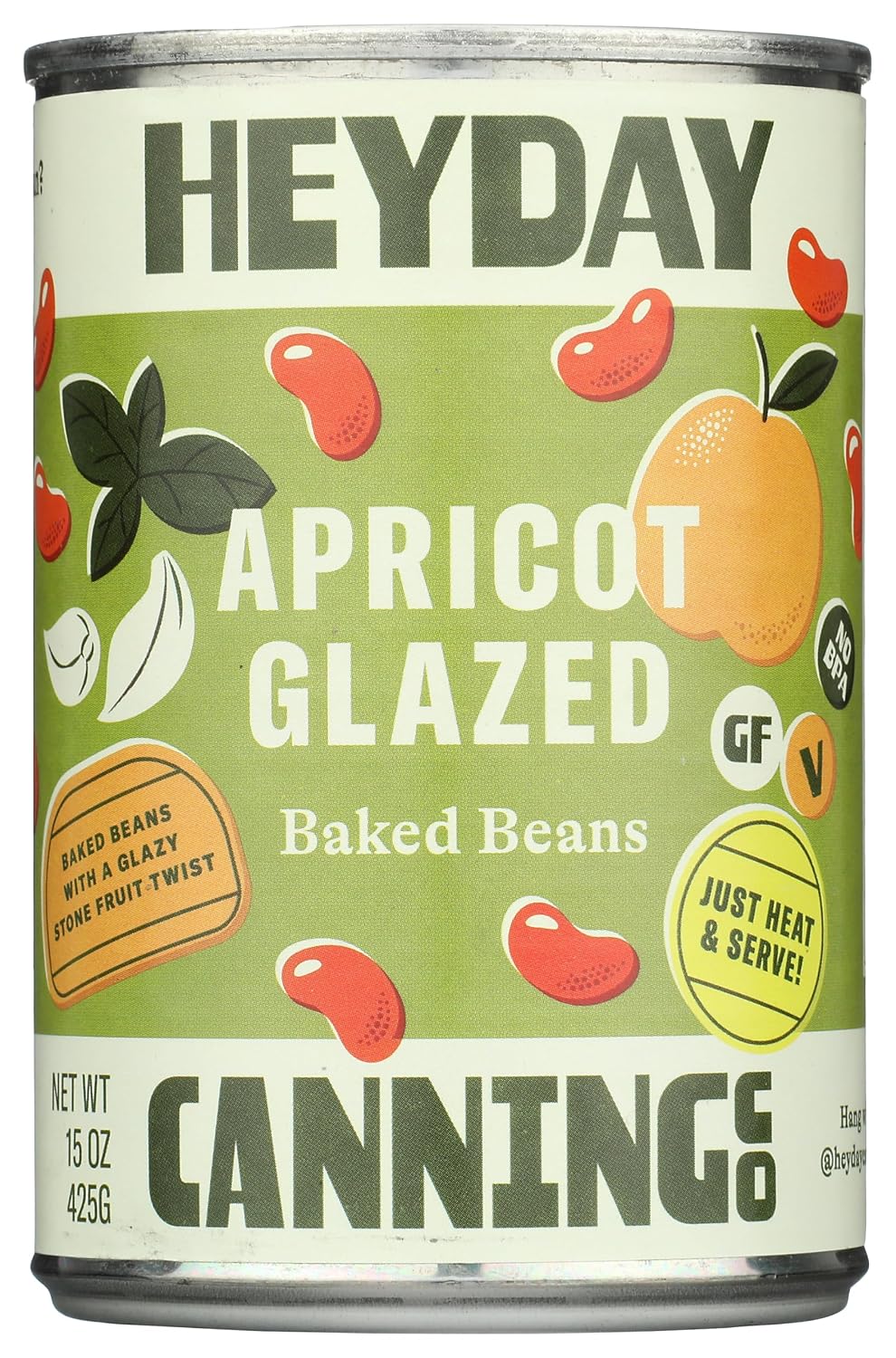 Heyday Canning Co, Beans Baked Apricot Glazed, 15 Ounce