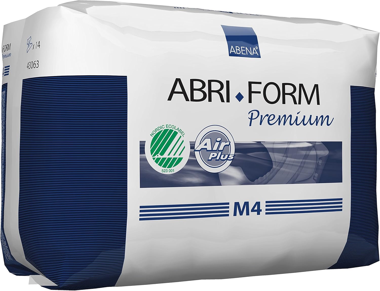 Abena Abri-Form Premium Incontinence Briefs, Level 4, (Small To Extra Large Sizes) Medium, 14 Count