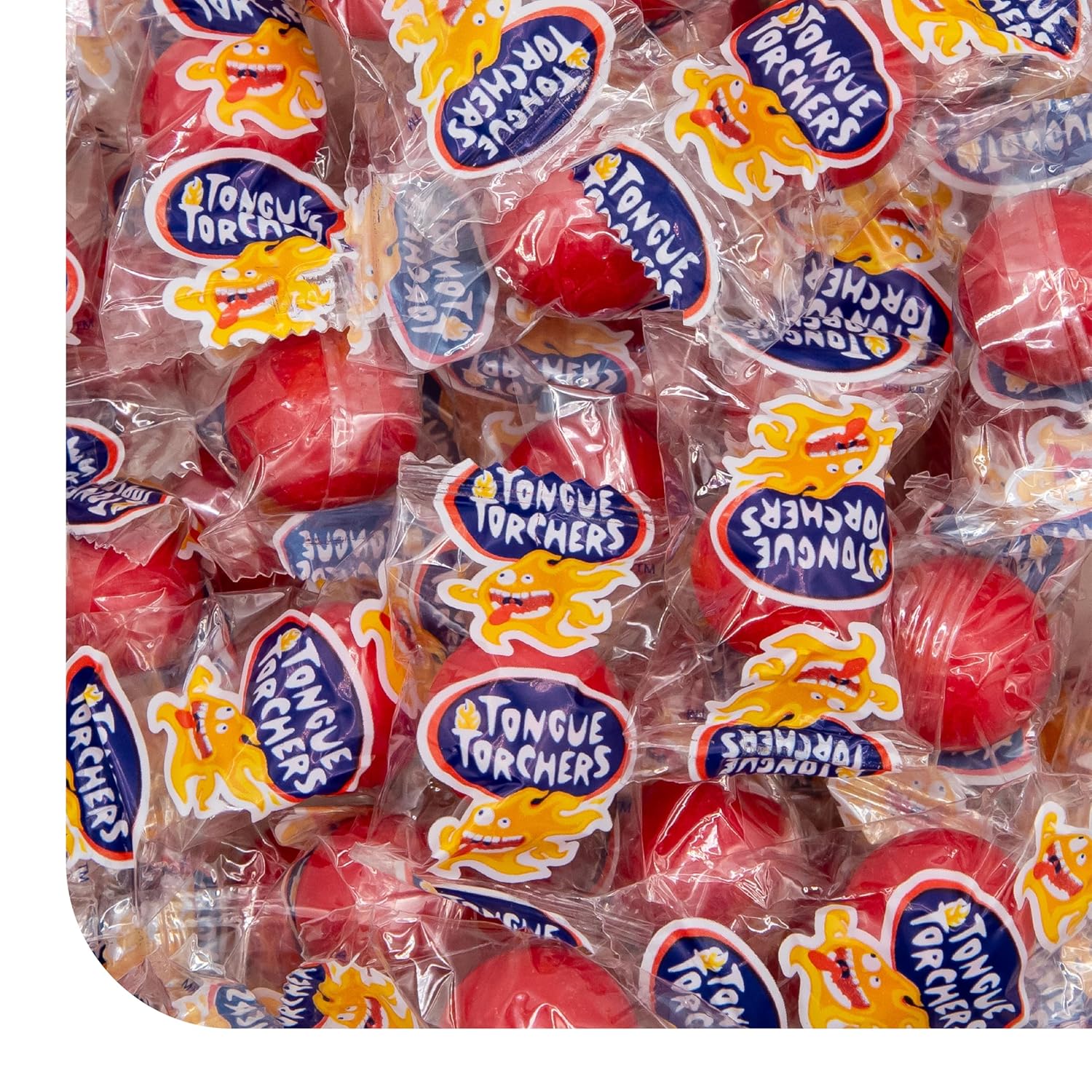 Tongue Torchers - 3 Pound Bulk Pack (About 240 Count) - Cinnamon Hard Candy - Individually Wrapped Halloween Candy - Spicy Old Fashioned Treat