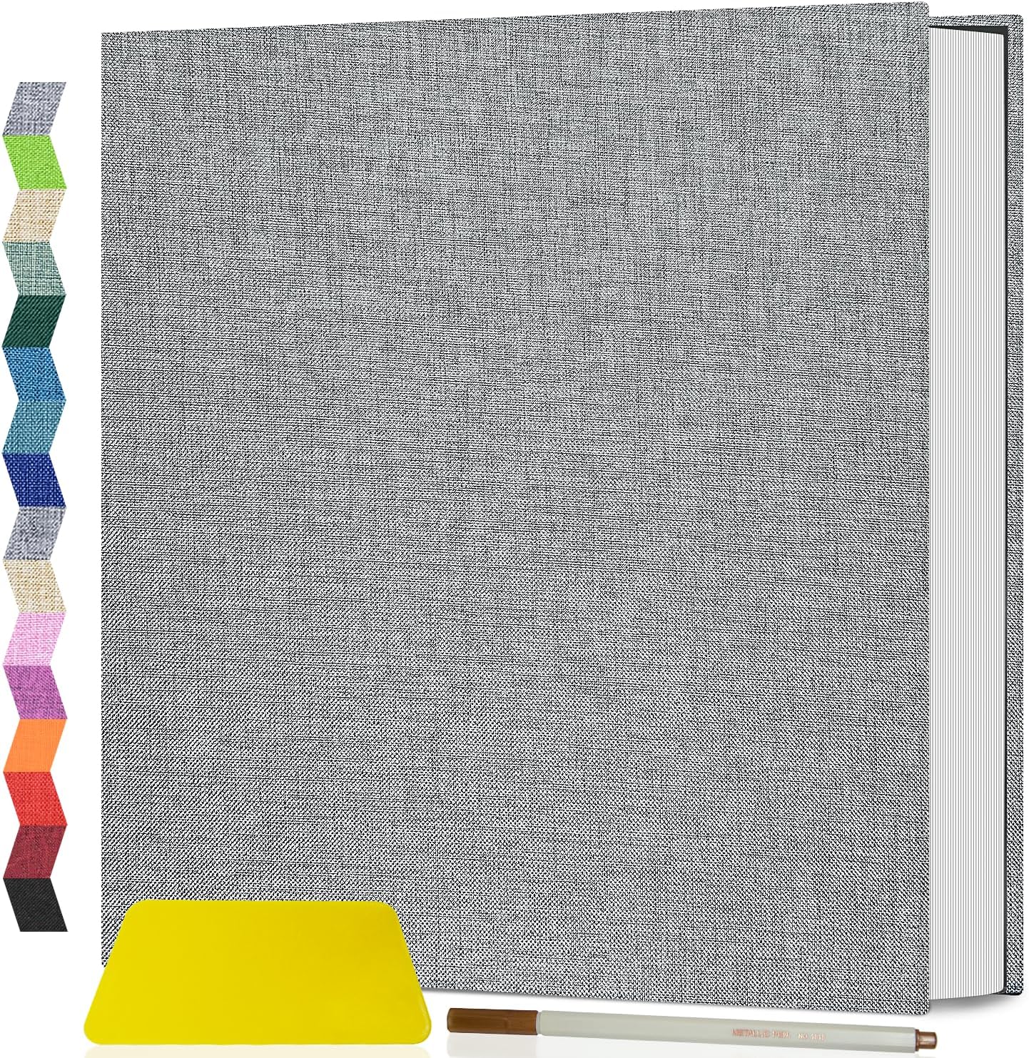 Popotop Photo Album Self Adhesive Scrapbook Album for 4x6 5x7 8x10 Pictures DIY Photo Book as Scrapbooking Supplies Kits, Birthday Gifts for Women Mom Wedding Baby Family Travel