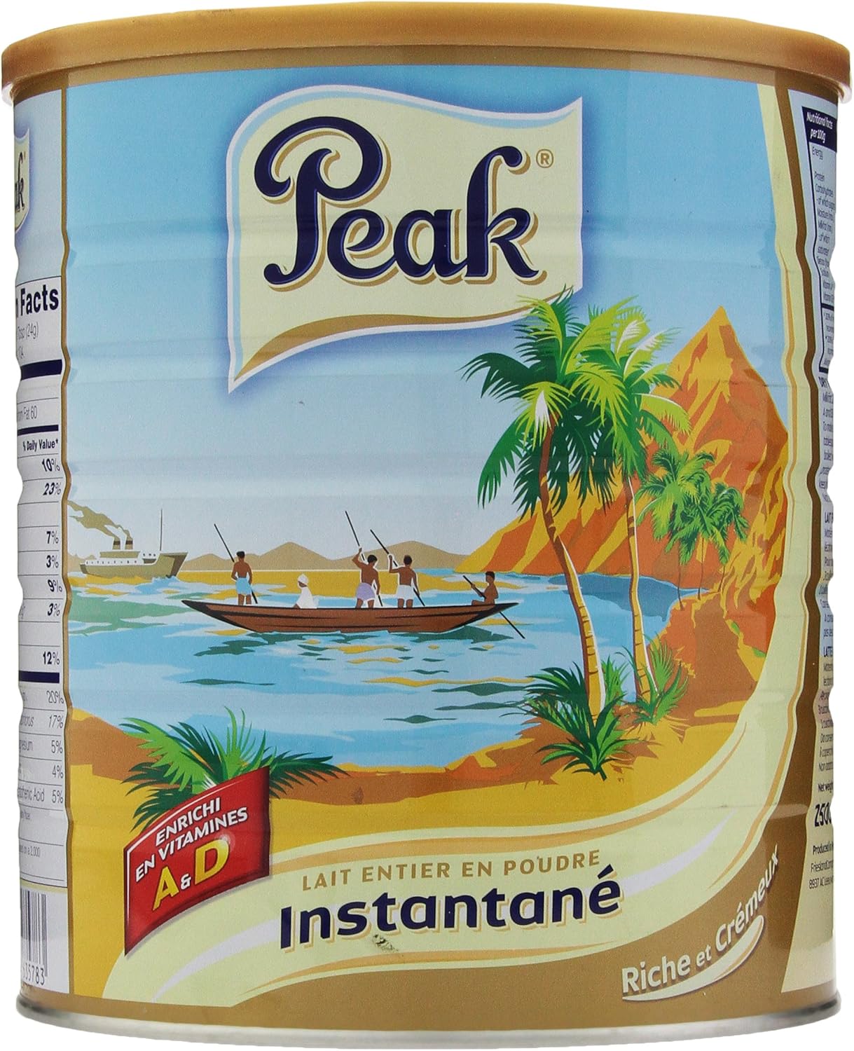 Peak Dry Whole Milk, Rich & Creamy, 2500G