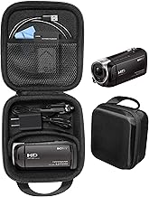 CaseSack Camcorder Case for Sony HD Video Recording HDRCX440, HDRCX405 Handycam; Canon VIXIA HF R800, Panasonic HC-V180K, Kimire HD Recorder, Sony HDRAZ1VR/W, SiOnyx Aurora Day/Night Action Camera