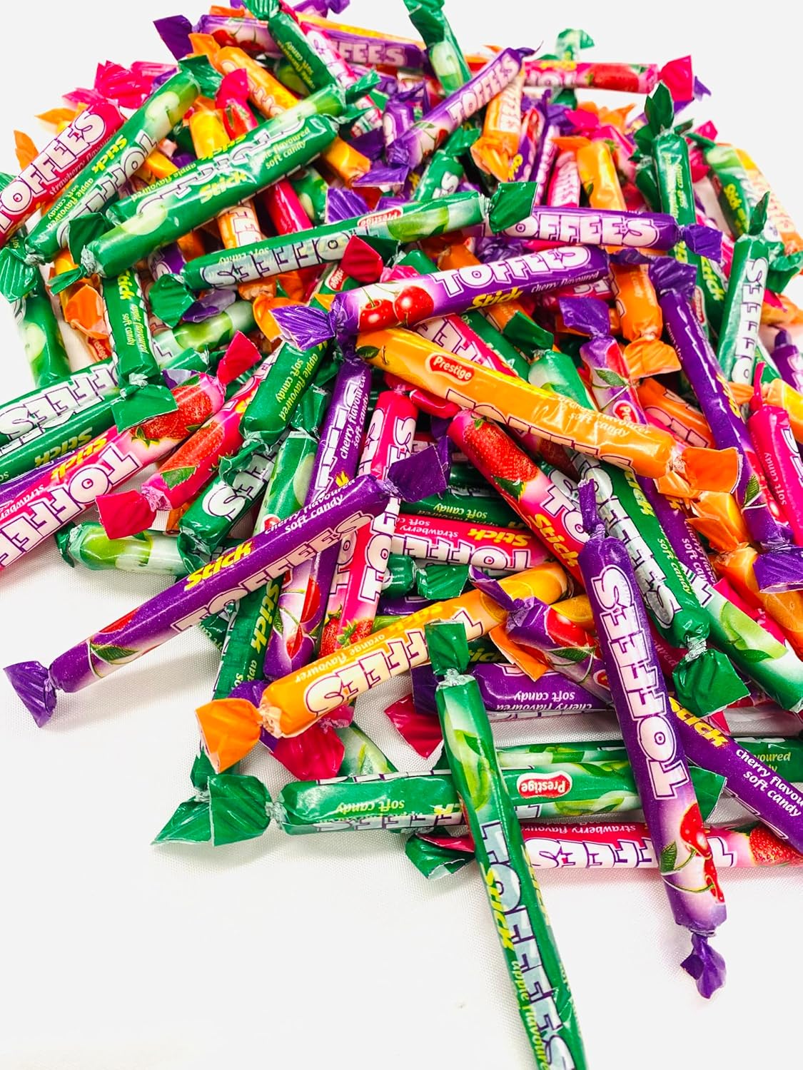 Fruit Flavour Chewy Candy Sweets, 1kg Bag, Approx. 140 Individually Wrapped, Party Bags, Pinata Filler