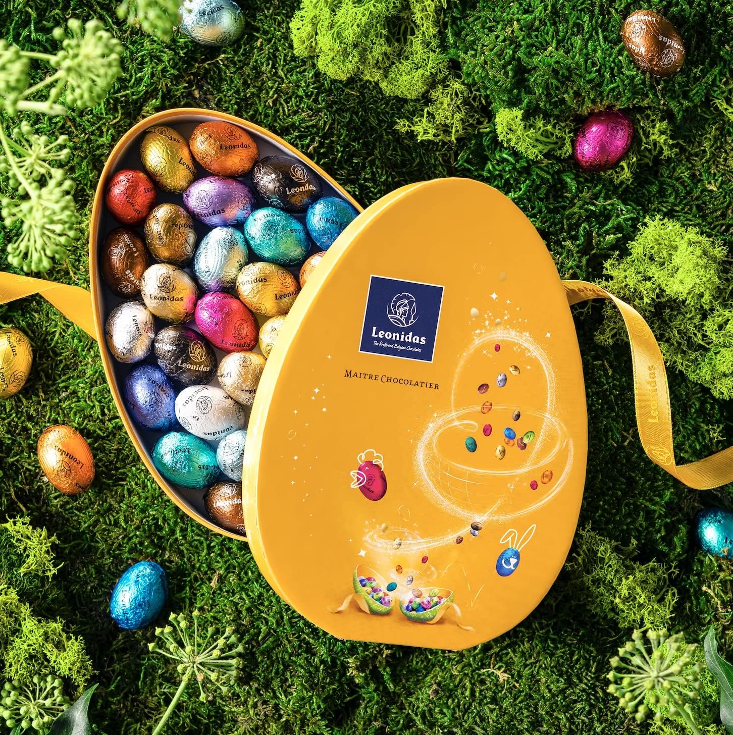 Leonidas Easter Gift box, 30 pc Milk, Dark & White Assorted