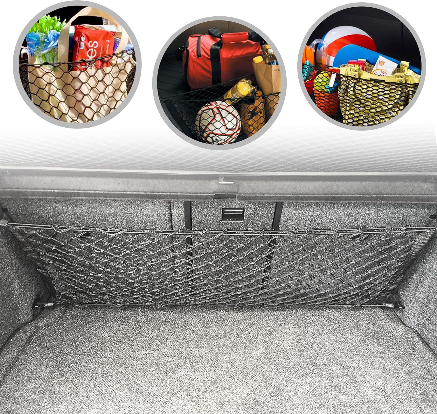 Envelope REAR Trunk Cargo Net For Volkswagen GTI 2009 10 11 12 13 14 15 16 17 2018