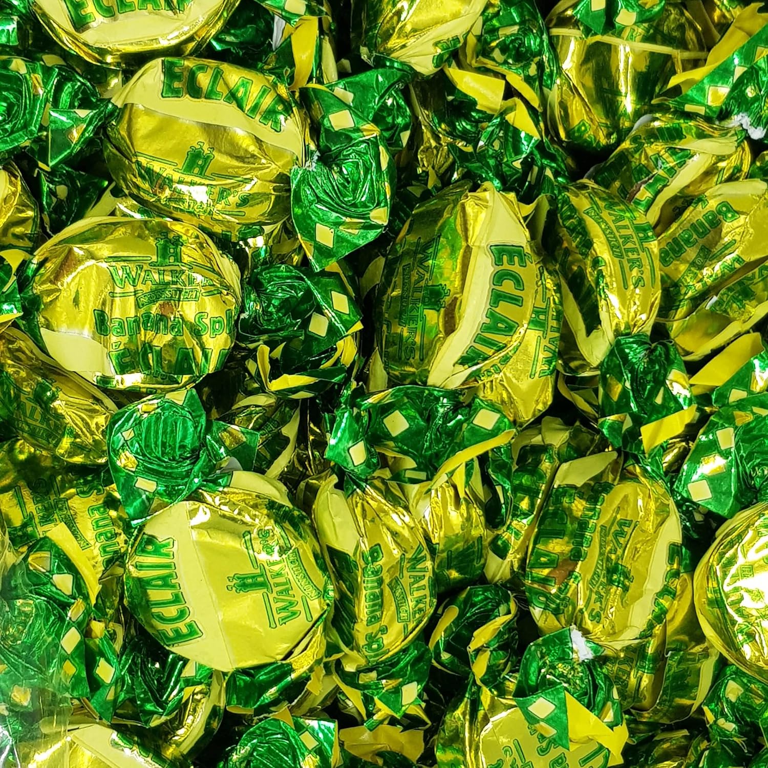 Toffee, Walker's Toffee, Bulk, Multi Size, Wholesale, British, Traditional, Sweet, Treat, Confectionery, Snack (Banana Eclair, 1kg)