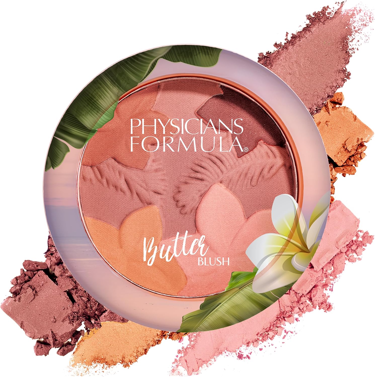 Physicians Formula, Matte Monoi Butter Blush Powder, Matte Pink Blusher with Peach Hues, Infused with Nourishing Tahitian Butters, Waterproof, Long-lasting, Mauvy Mattes