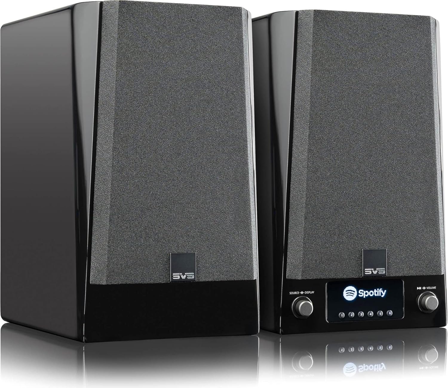 SVS Prime Wireless Pro Powered Speaker System with Chromecast and Airplay 2 - Pair (Piano Gloss Black)