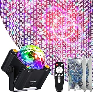 Sound Activated Disco Party Lights, DJ Disco Ball Light with Remote, Strobe Stage Lighting Lamp for Indoor Outdoor Home Room Dance Birthday Karaoke Halloween Christmas Show Club Decoration
