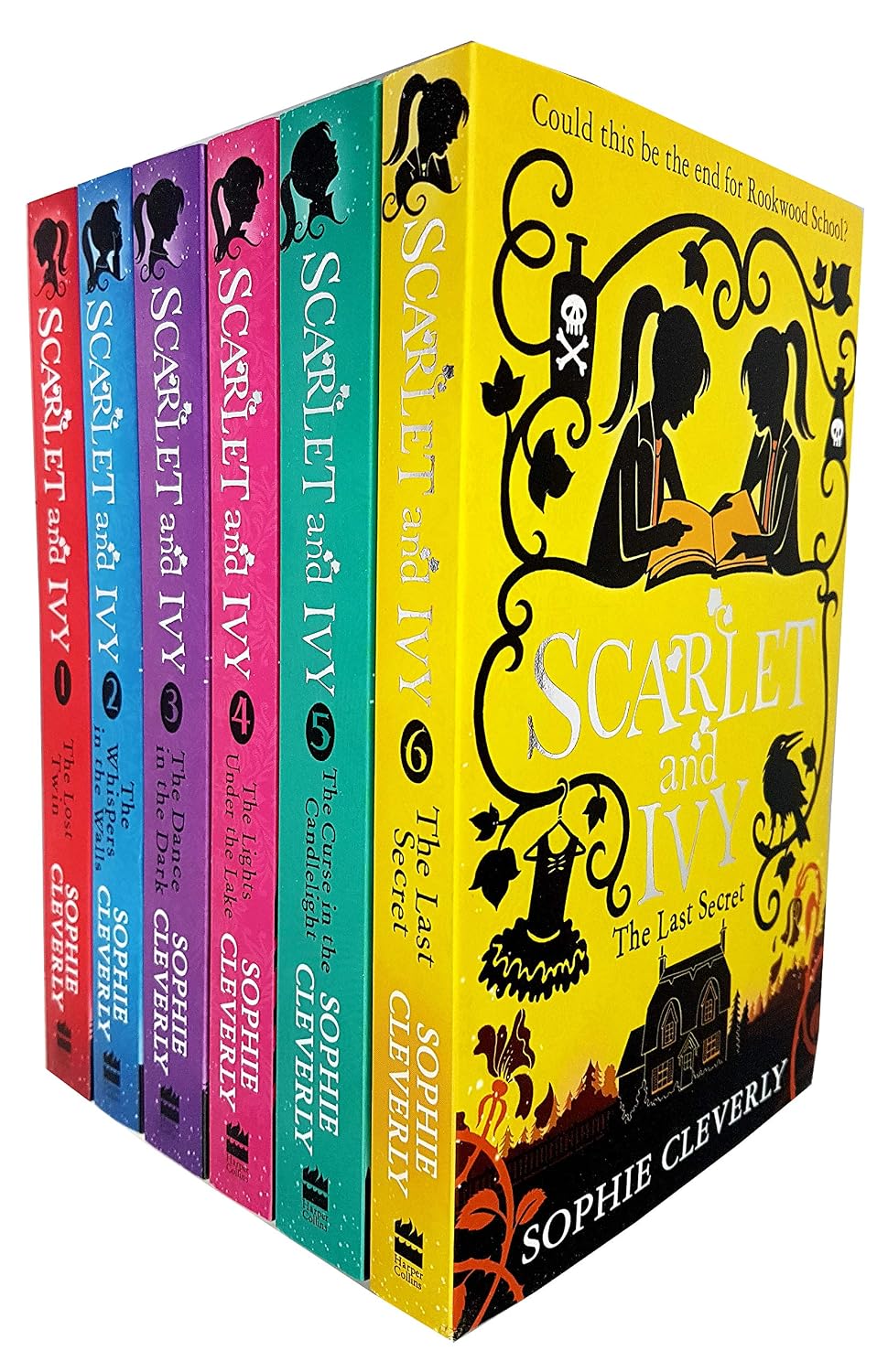Scarlet and Ivy Series 6 Books Collection Set by Sophie Cleverly (The Lost Twin,The Whispers in the Walls,The Dance in the Dark,The Lights Under the Lake,The Curse in the Candlelight,The Last Secret)