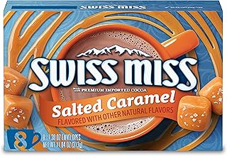 Swiss Miss Salted Caramel Flavored Hot Cocoa Mix, 1.38 oz pack of 8