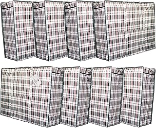 8Pcs Extra Large Laundry Bags with Handles and Zipper, Heavy Duty XXL Storage Bags, Travel Laundry Tote Bag, Clothes Storage Bag with Straps