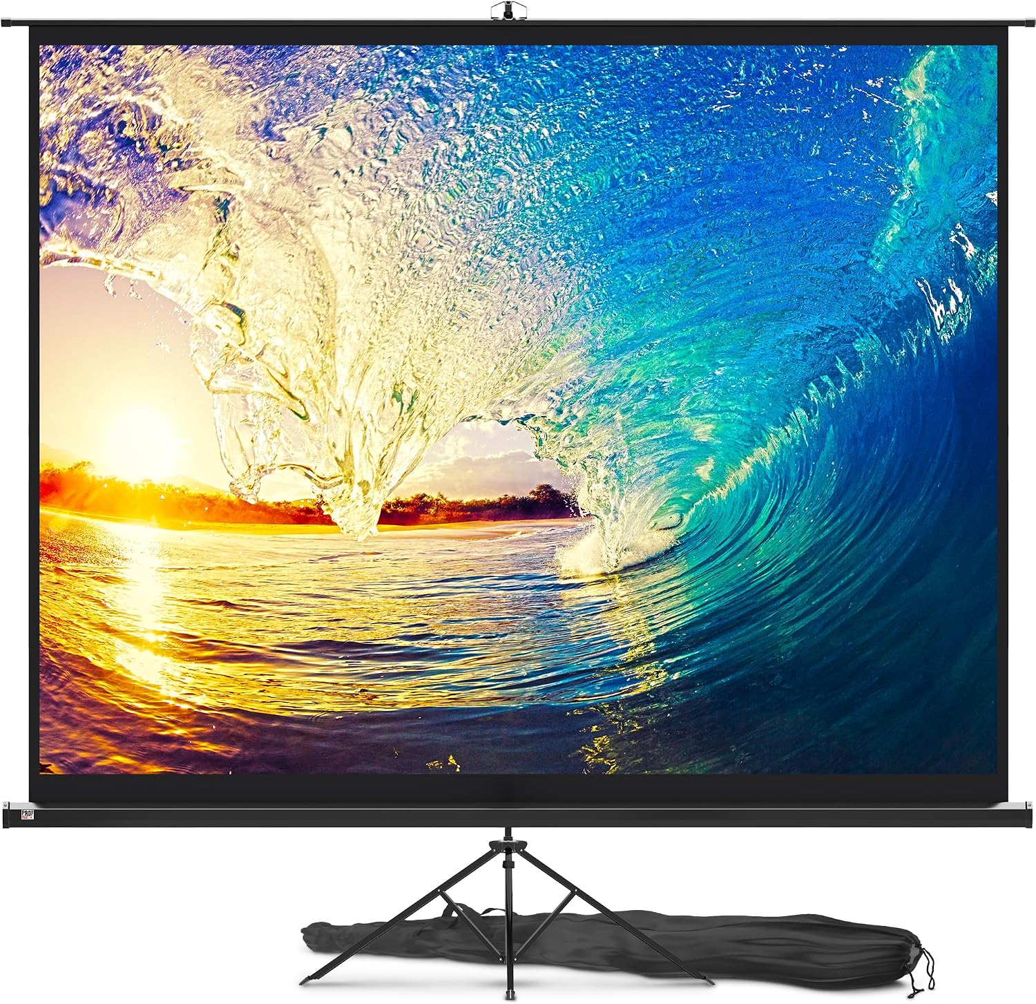 PropVue Projector Screen with Stand 120 inch for Movies & Presentations