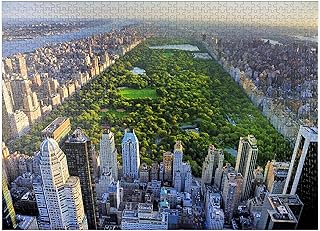 MyPuzzle Aerial View of Central Park Manhattan New York - Premium 1000 Piece Jigsaw Puzzle for Adults