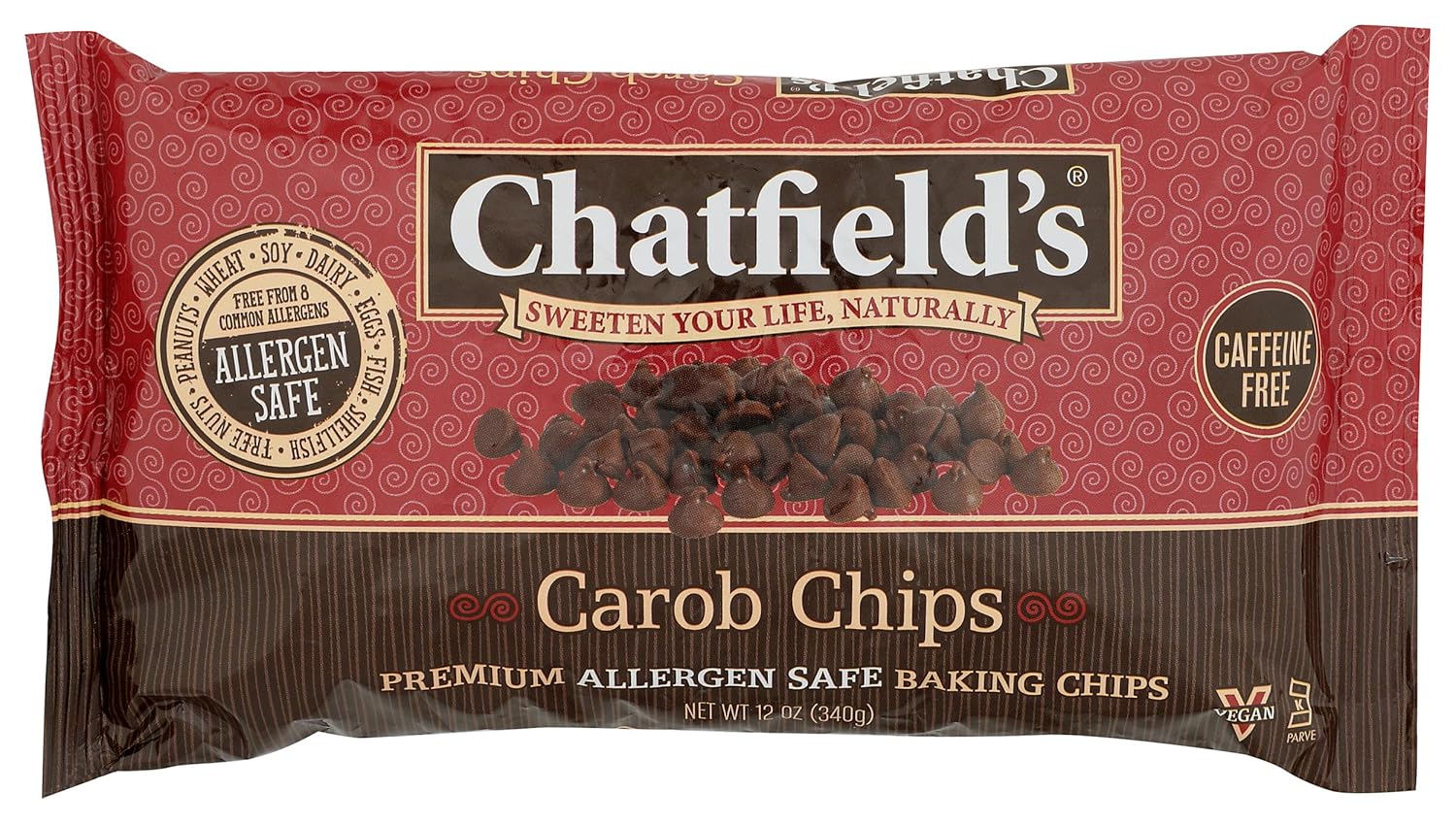Carob Chips - Baking Chips - 12 oz (Pack of 1)