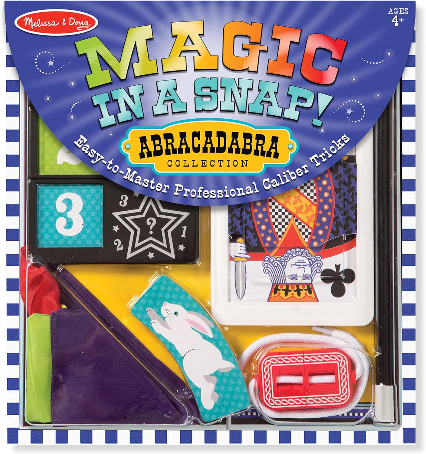 Melissa & Doug Magic in a Snap! Abracadabra Collection Magic Tricks Set (10 pcs)
