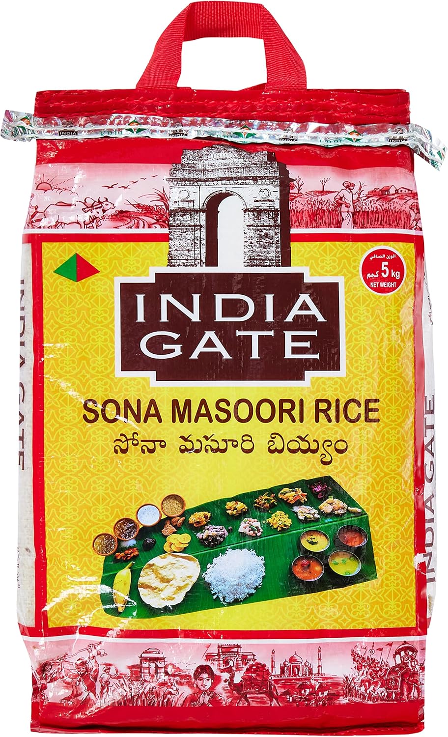 India Gate Sona Masoori Rice - 5 kg