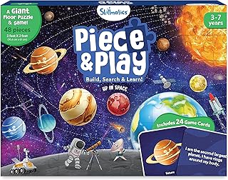 Skillmatics Floor Puzzle & Game - Piece & Play Space, Jigsaw & Toddler Puzzles, Educational Toy, Gifts for Boys & Girls Ages 3, 4, 5, 6, 7 (48 Pieces, 2 x 3 feet)