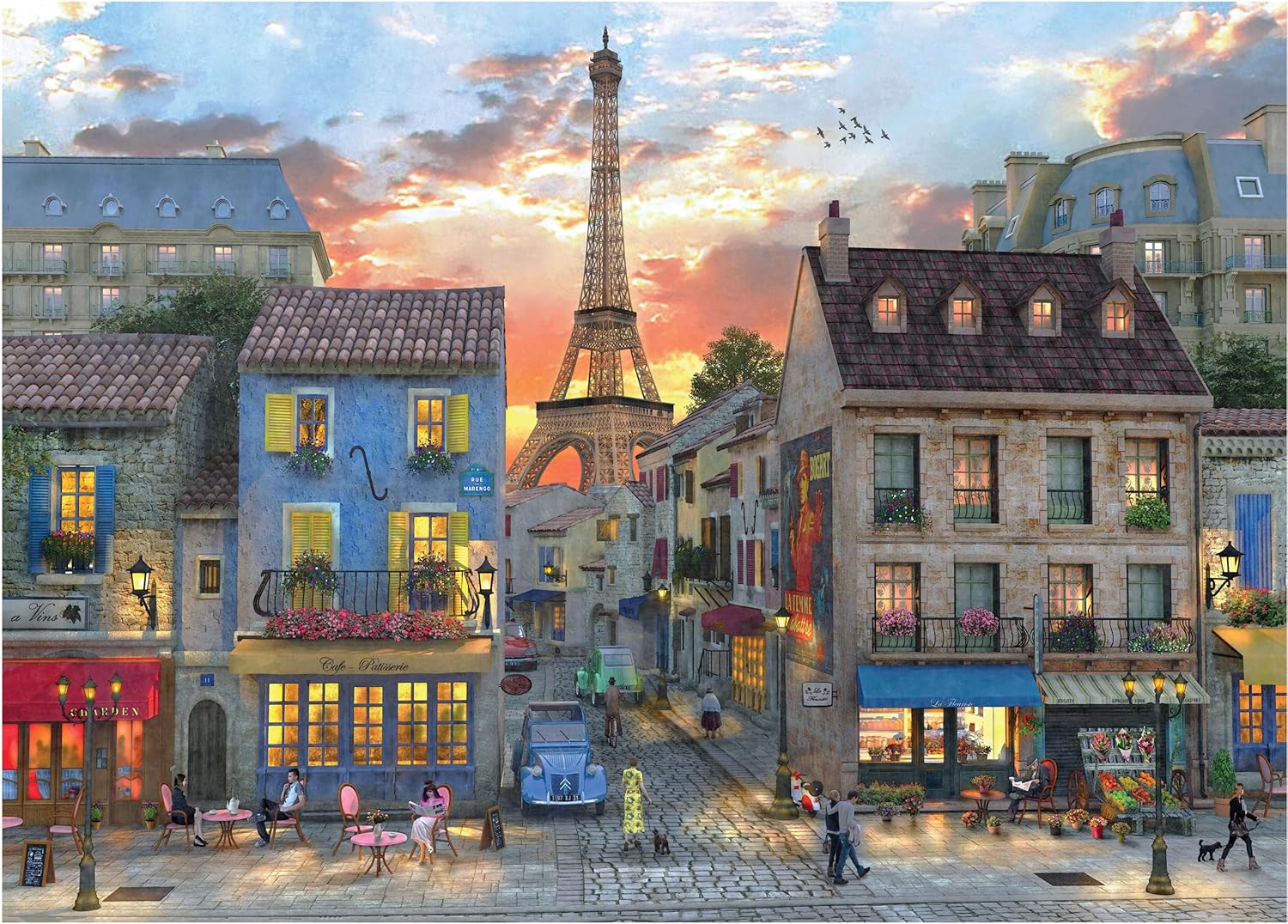 Peter Pauper Press Evening in Paris 1000 Piece Jigsaw Puzzle