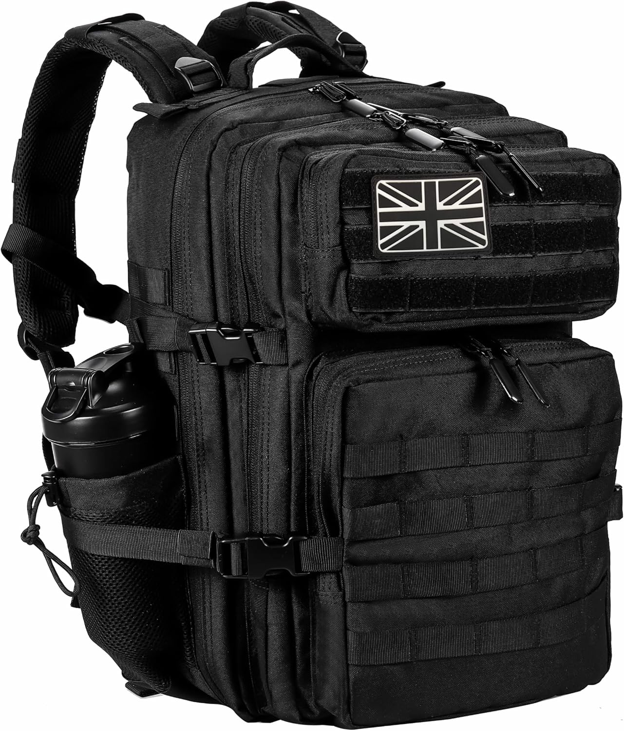 LHI Military Tactical Backpack for Men and Women 45L Large waterproof Rucksack for School, Hiking, Trekking, Hunting