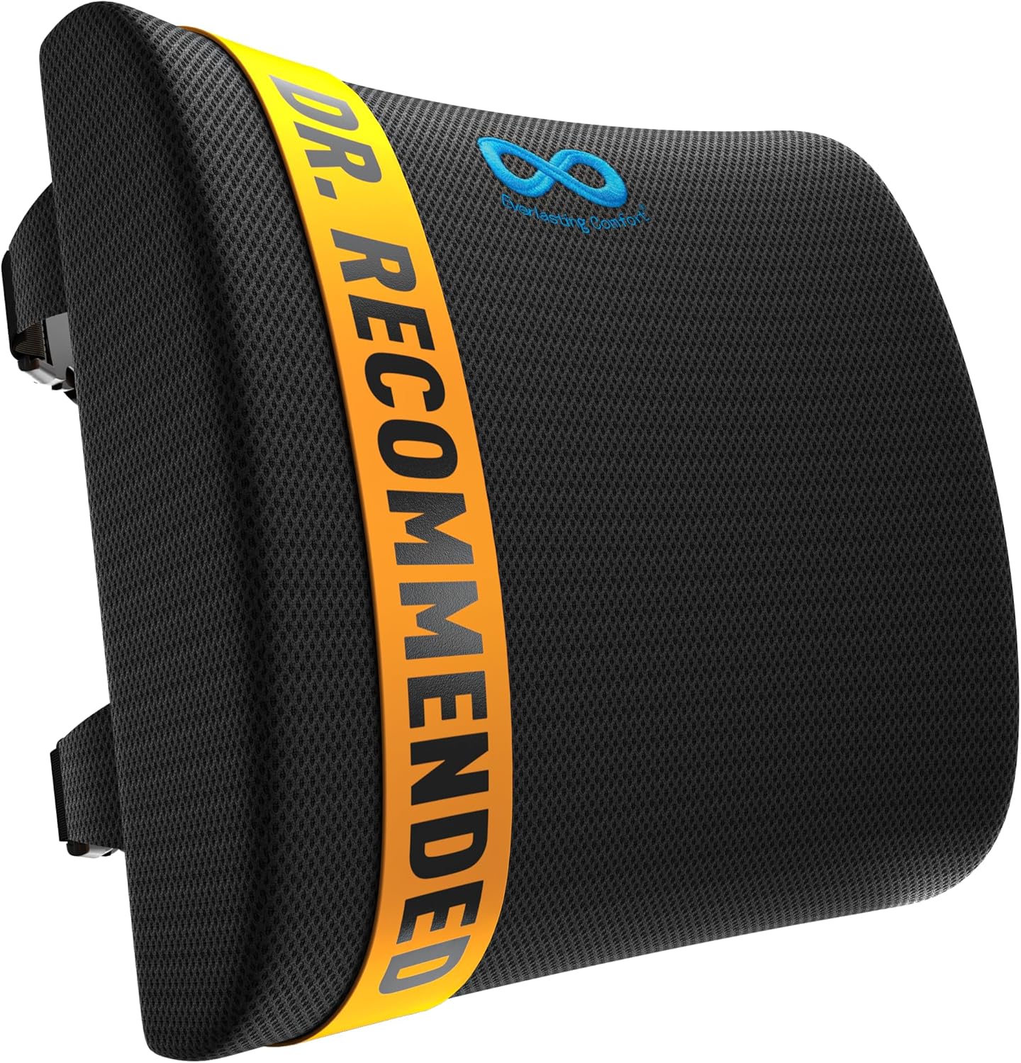 Everlasting Comfort Lumbar Support Pillow for Office Chair - Memory Foam Back Cushion for Chair, Car, Couch - Lumbar Pillow Promotes Better Posture, Back Pain Relief - Ideal for Gaming and Desk Chairs