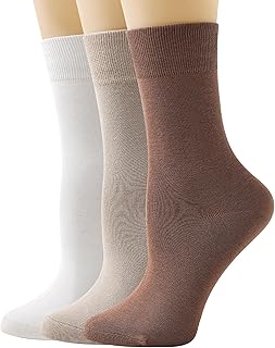 Thin Crew Socks for Women, Soft Cotton Socks Casual Boot Socks Dress Socks