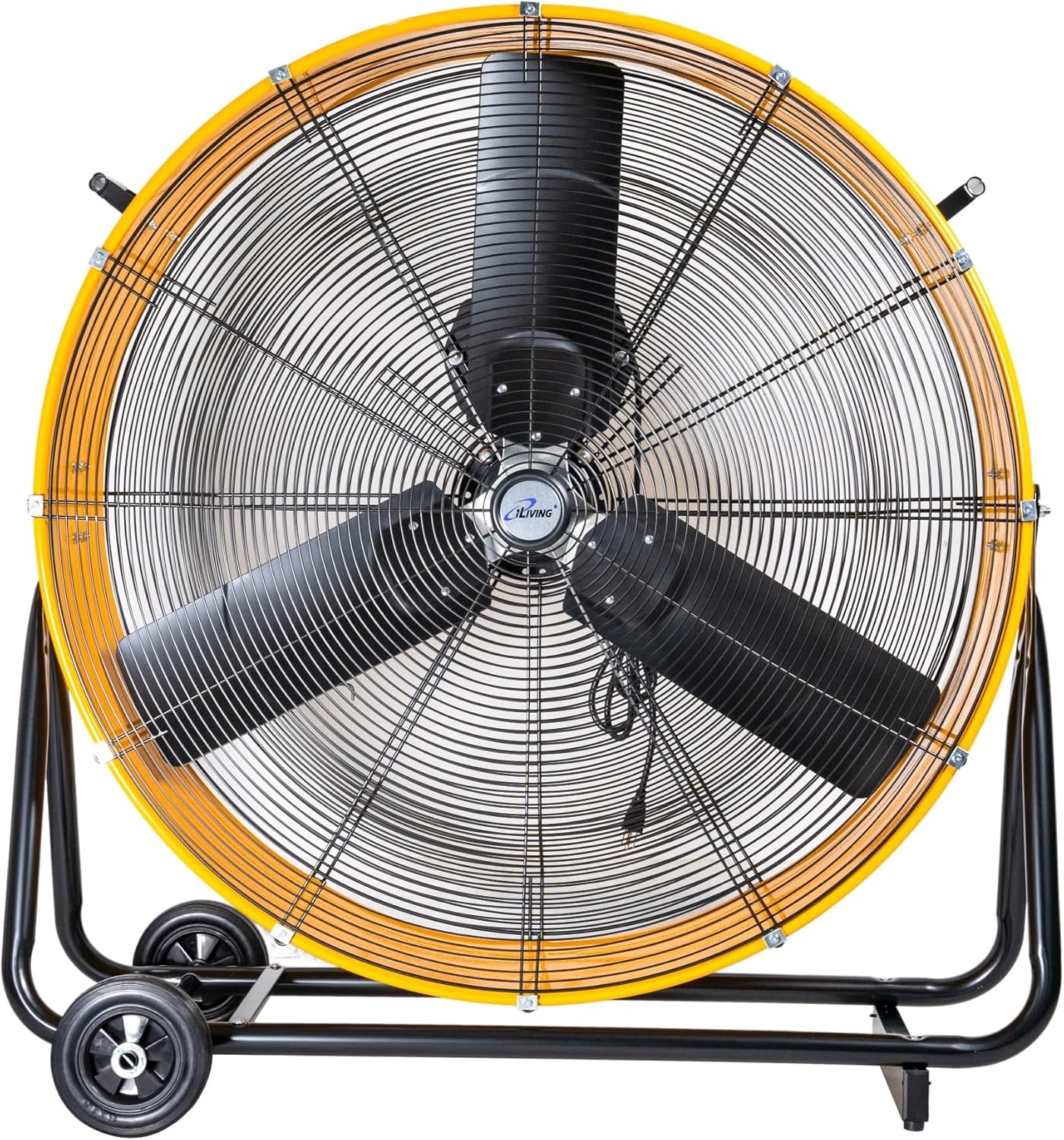iLiving 36 Inches 16000 CFM Heavy Duty High Velocity Barrel Floor Drum Fan with DC Brushless Motor, Stepless Speed Adjustment for Workshop, Garage, Commercial or Industrial, UL Safety Listed