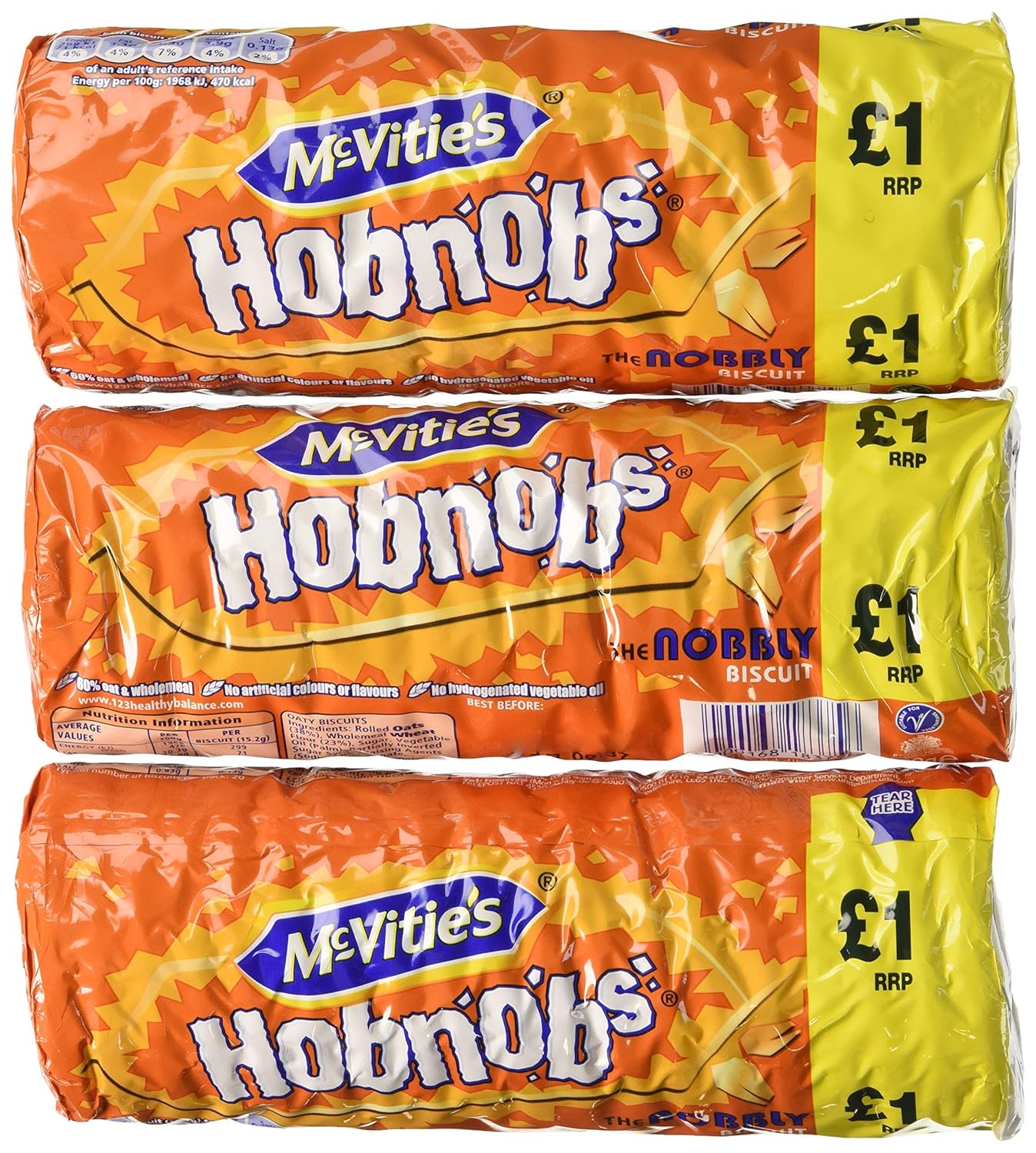 McVitie's Original Hobnobs 10.5 oz. (Pack of 3) - 3 pack