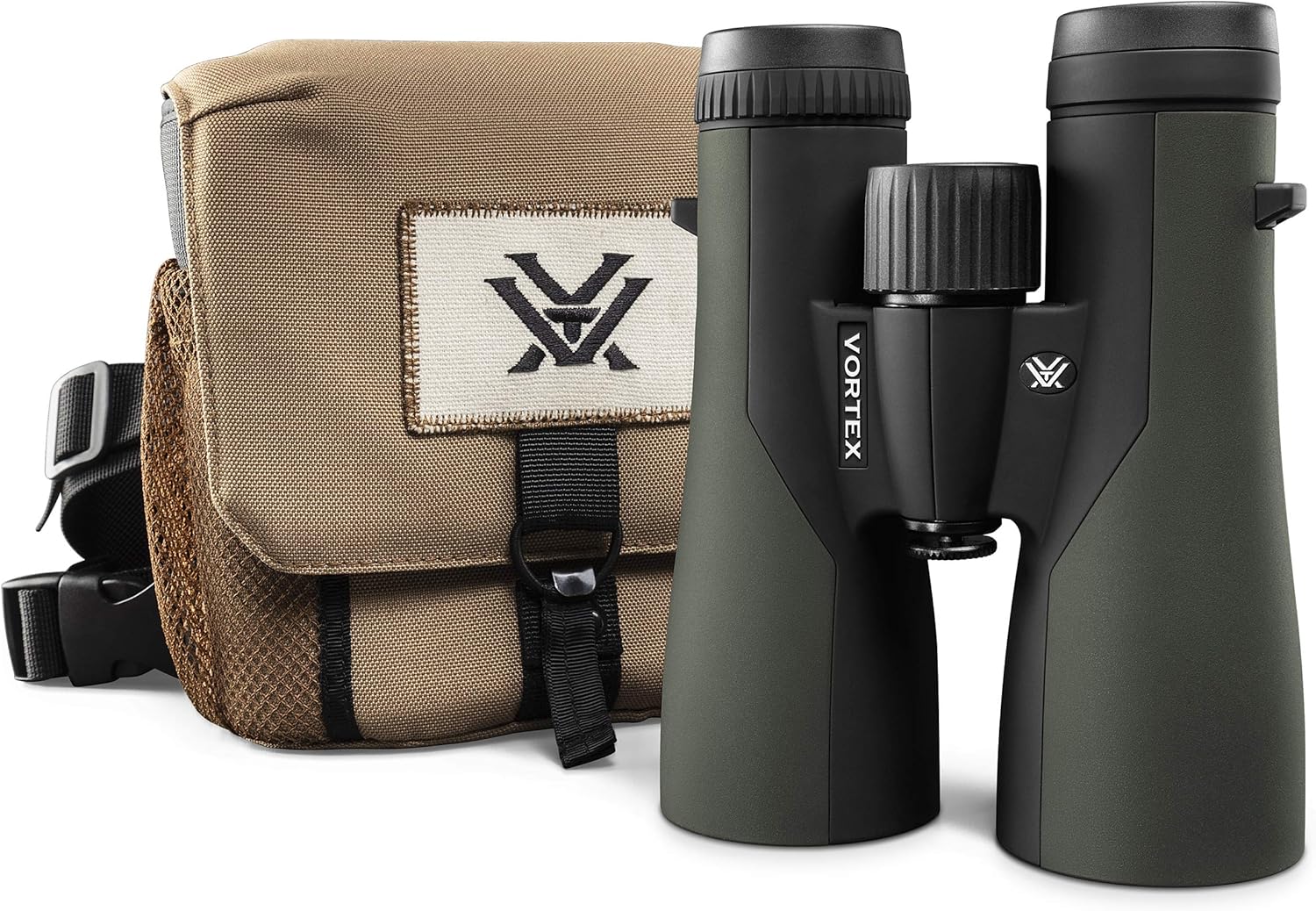 Vortex Optics Crossfire HD 12x50 Binoculars - HD Optical System, Tripod Adaptable, Rubber Armor, Waterproof, Fogproof, Shockproof, Included GlassPak - Unlimited, Unconditional Warranty