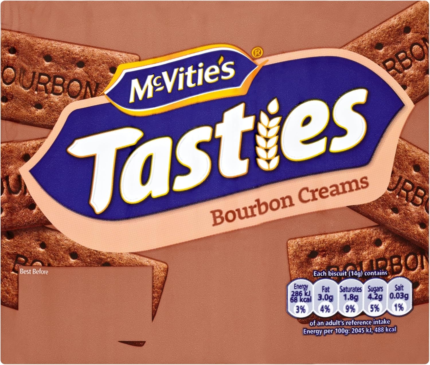 McVitie's Tasties Bourbon Creams Biscuits 300 g (Pack of 1)