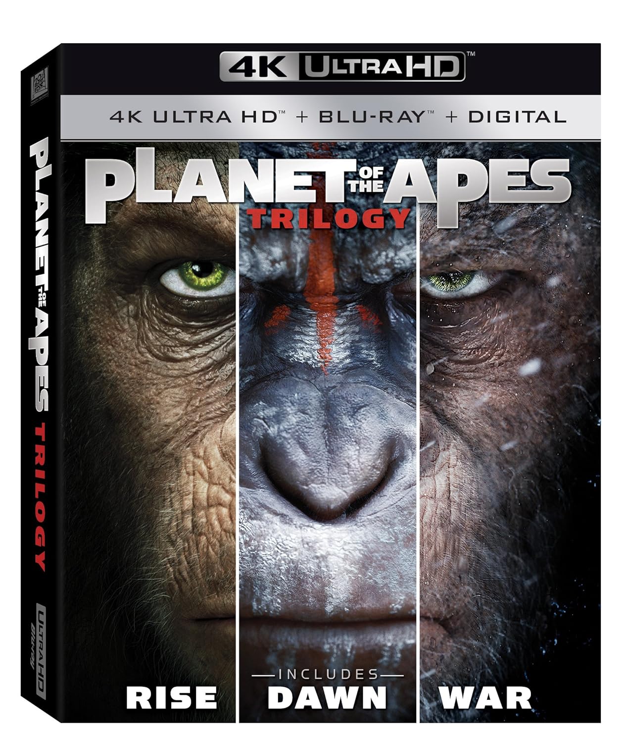 Rise Of The Planet Of The Apes/Dawn Of The Planet Of The Apes/War For The Planet Of The Apes [4K UHD]