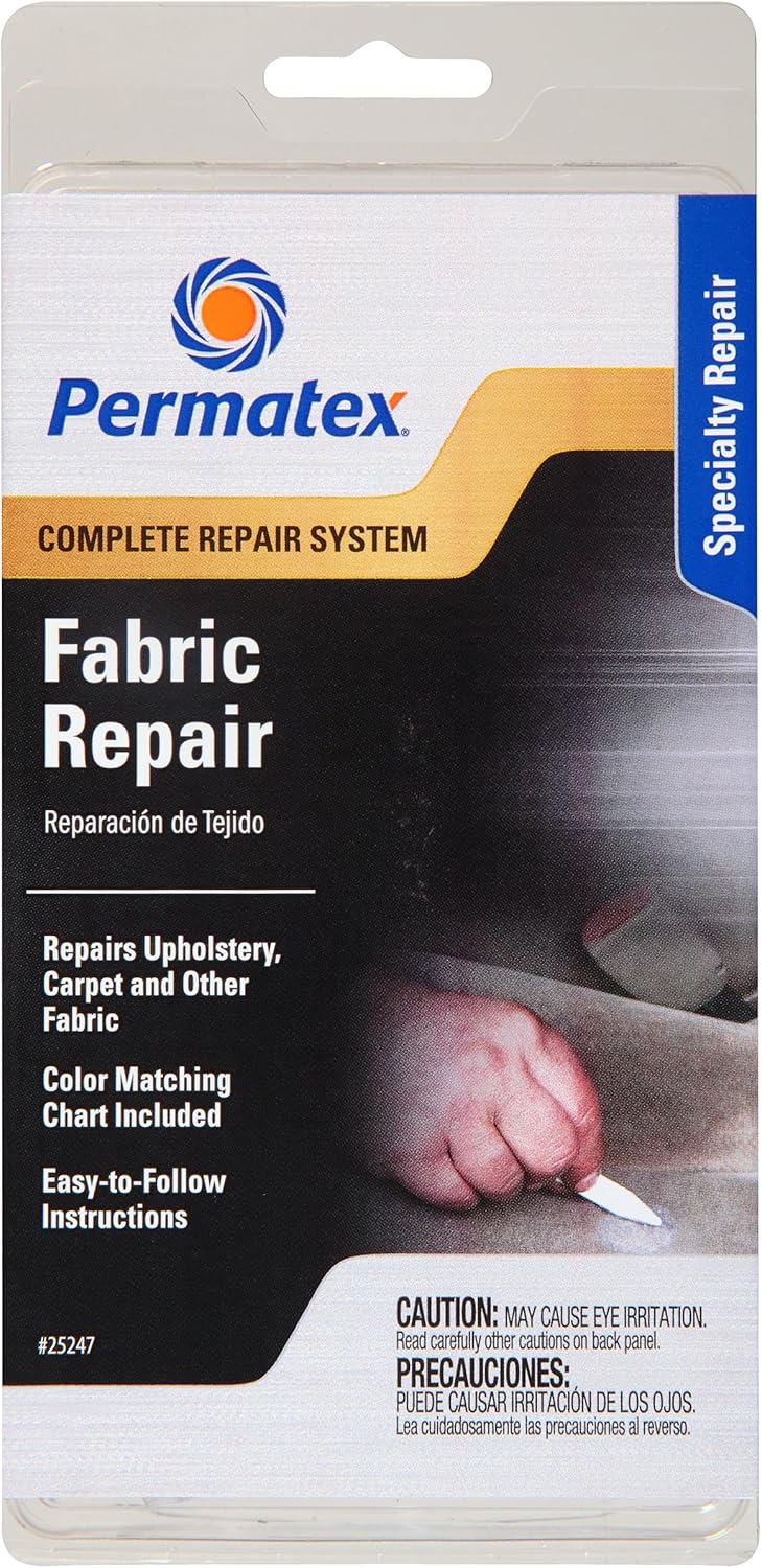 S/S Permatex® - Fabric Repair Kit - Repairs Upholstery, Carpet, Furniture #25247