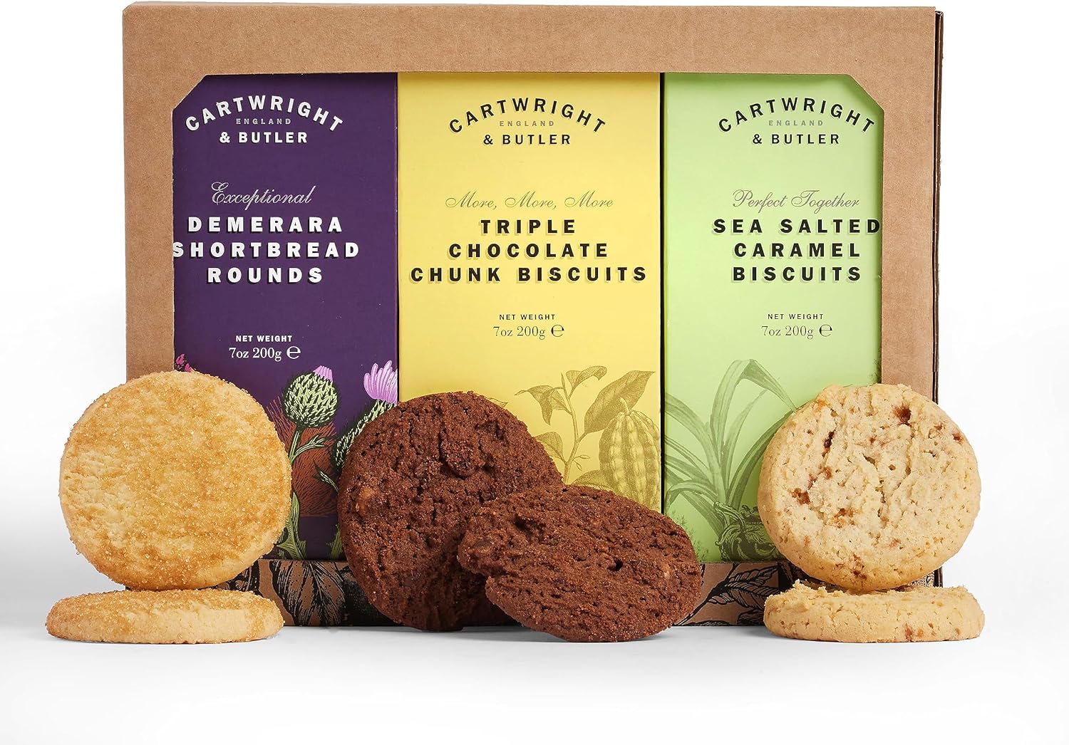 Cartwright & Butler | Trio of Biscuits - Birthday Treats, Thank You Gift, Thinking of You, Father's Day Gift, Mother Day Gift