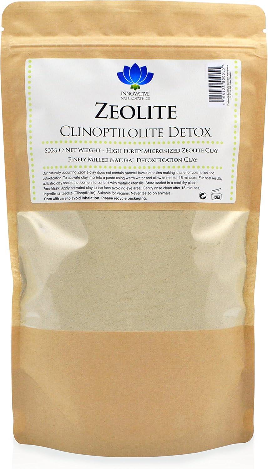Zeolite Detox Clay - High Purity Micronized Zeolite Powder - 500g