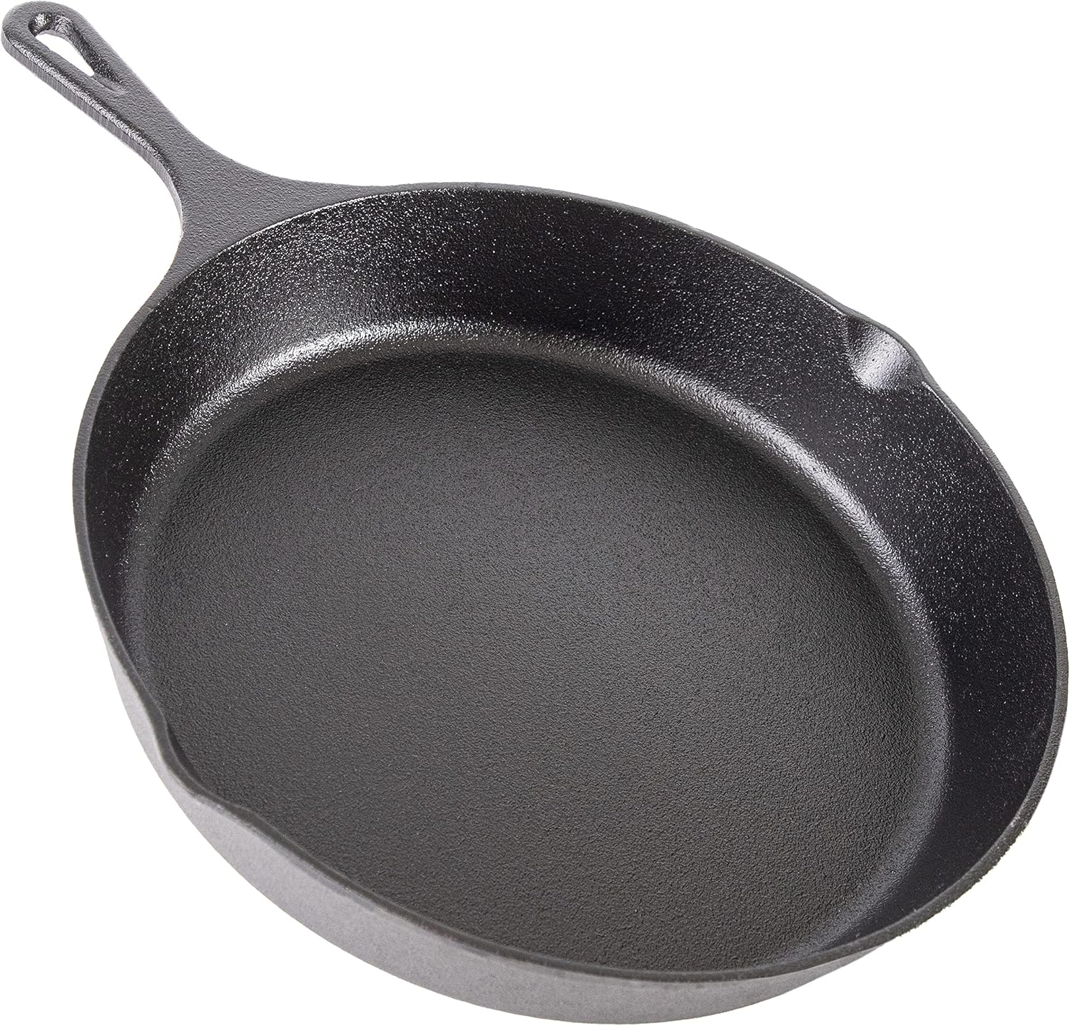 nuovva Pre-Seasoned Cast Iron Skillet Frying Pan Oven Safe Cookware for Indoor & Outdoor Use - Grill, StoveTop, Black (10inch - 25cm)