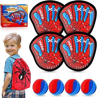 Boys Toys Age 4-6, Kids Toys Velcro Ball and Catch Game, Outdoor Toss and Catch Game Set for Kids 5-7, Christmas Birthday Gifts for 3 4 5 6 7 8 9 Year Old Boys Girls Family Backyard Sports Lawn Games