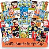 Healthy Snack Box Variety Pack Valentines Care Package (50 Count) Candy Gift Basket College Student Crave Food Box, Nutritious Bars Chips, Birthday Sweet Treats for Adults Kids Teens Boys Girls