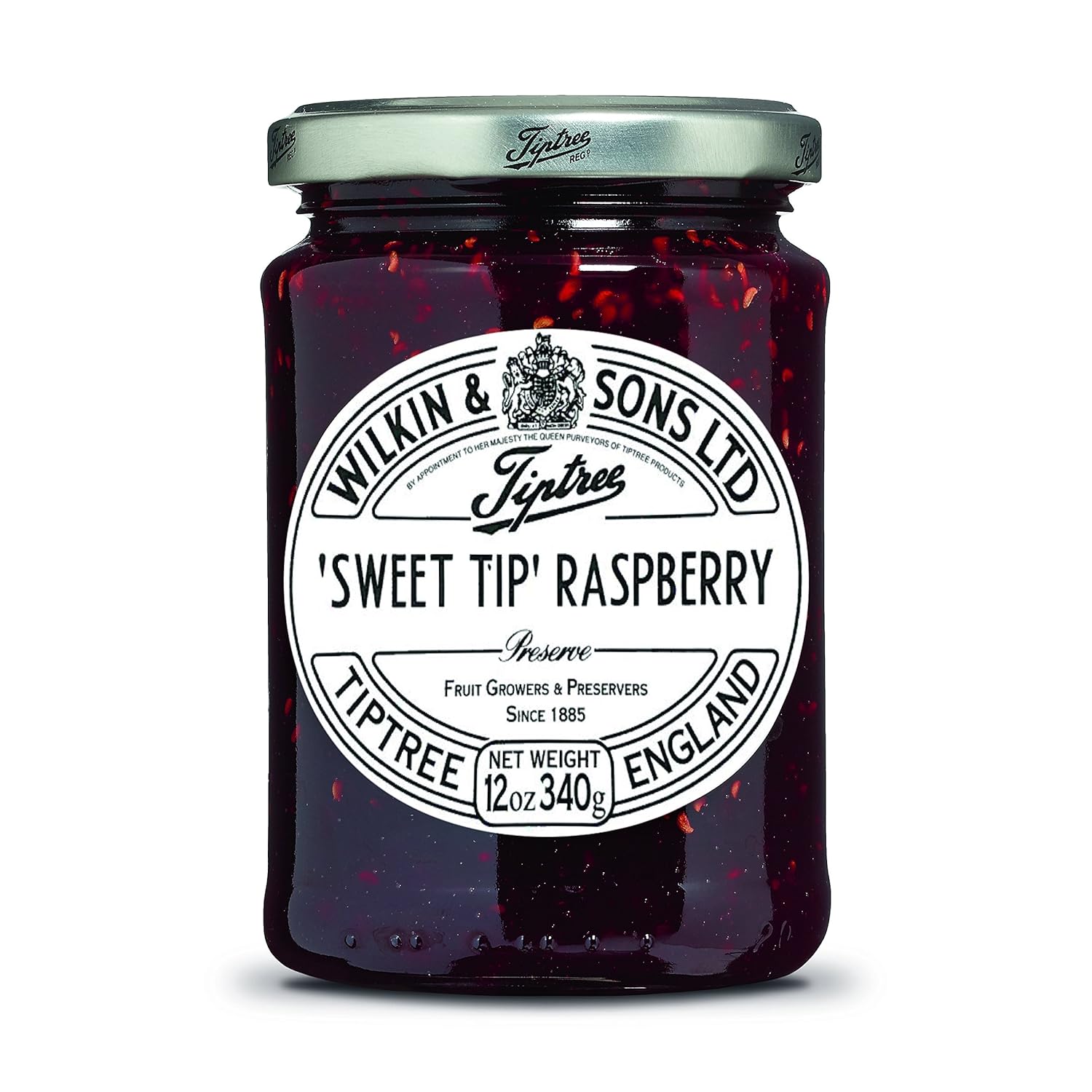Tiptree Sweet Tip Raspberry Preserve, 12 Ounce Jar