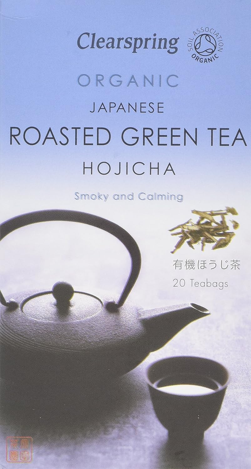 Clearspring Organic Japanese Hojicha Roasted Green Teabags, 40g (Pack of 3)