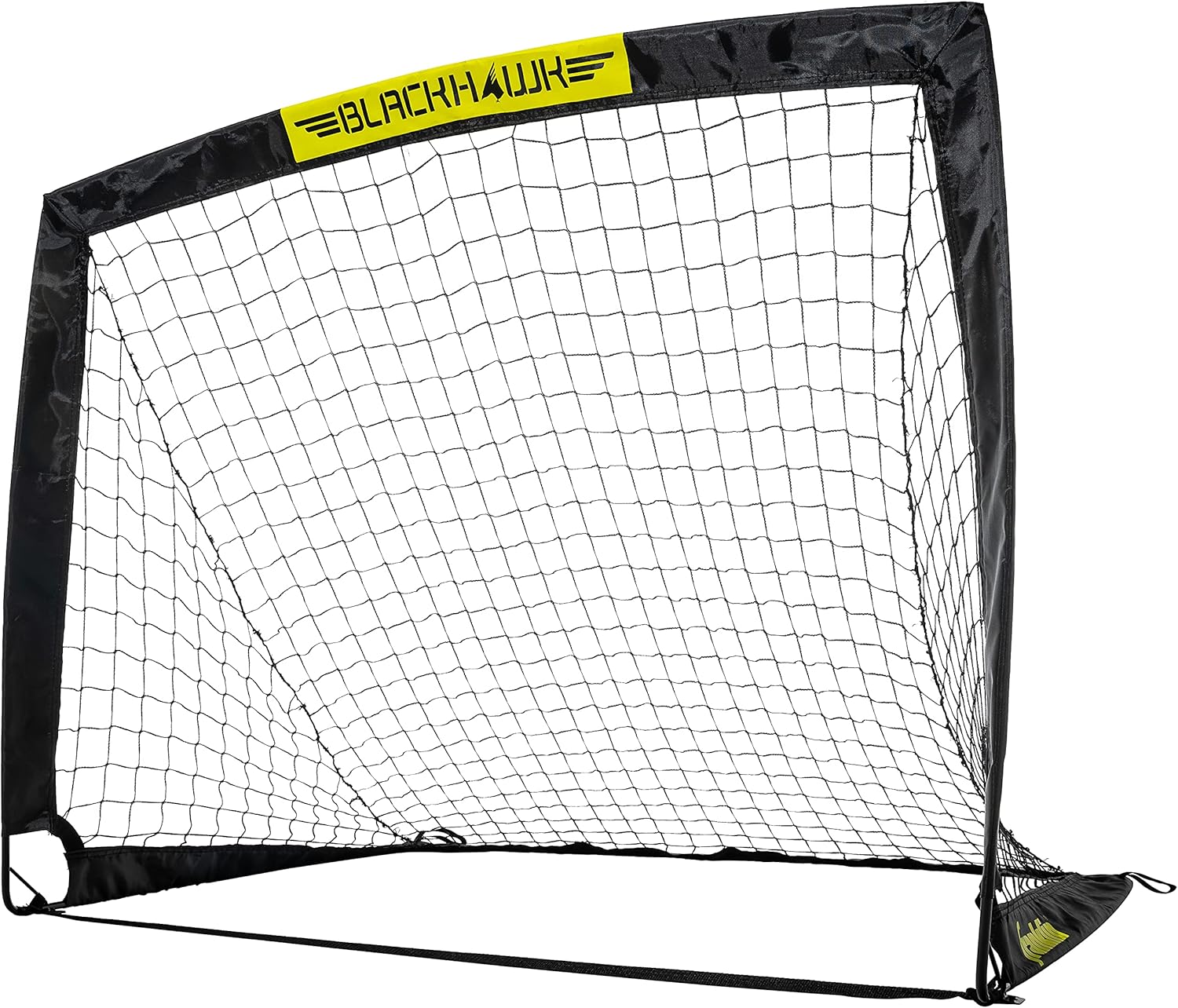Franklin Sports Blackhawk Backyard Soccer Goal - Portable Pop Up Soccer Nets - Youth + Adult Folding Indoor + Outdoor Goals - Multiple Sizes + Colors - Perfect for Games + Practice