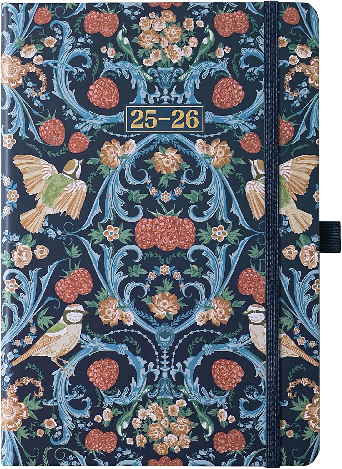Academic Diary 2025-2026 - Week to View Diary 2025-2026, August 2025 - July 2026, with Classic and Beautiful Binding, Pen Holder, Elastic Closure, 14.6 * 21.4 (A5 Size)