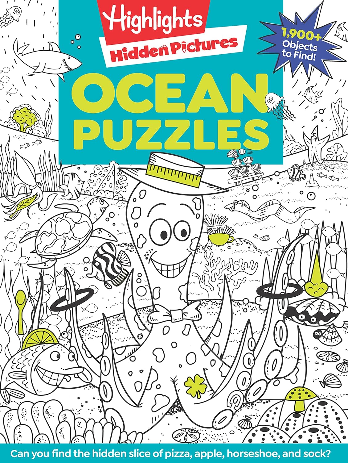 Ocean Puzzles: Over 100 Ocean-Themed Search and Find Puzzles for Kids 6 and Over, Featuring Sea Creatures, Marine Animals, Underwater Scenes and Over 1,900 Hidden Objects (Highlights Hidden Pictures)