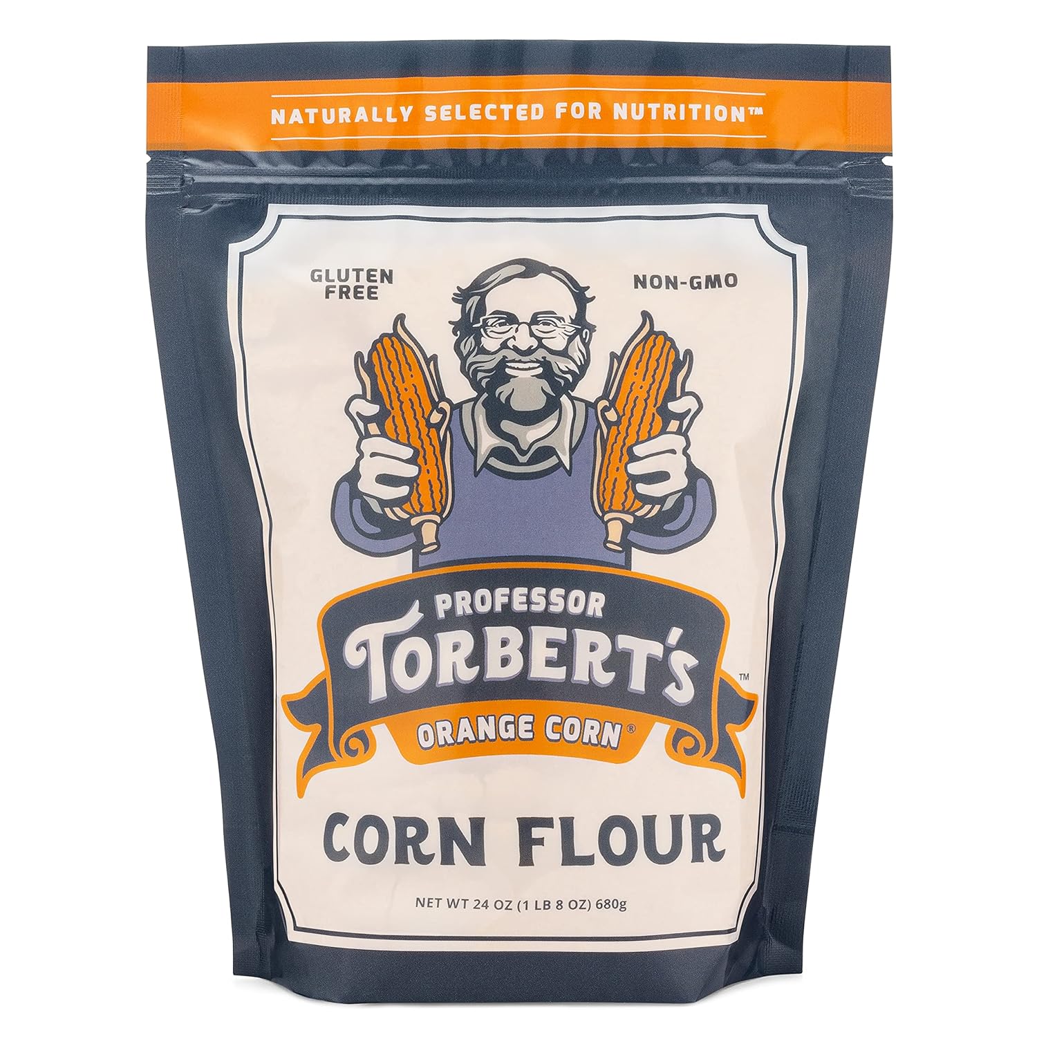 Professor Torbert's Orange Corn Flour (24 oz Bag)