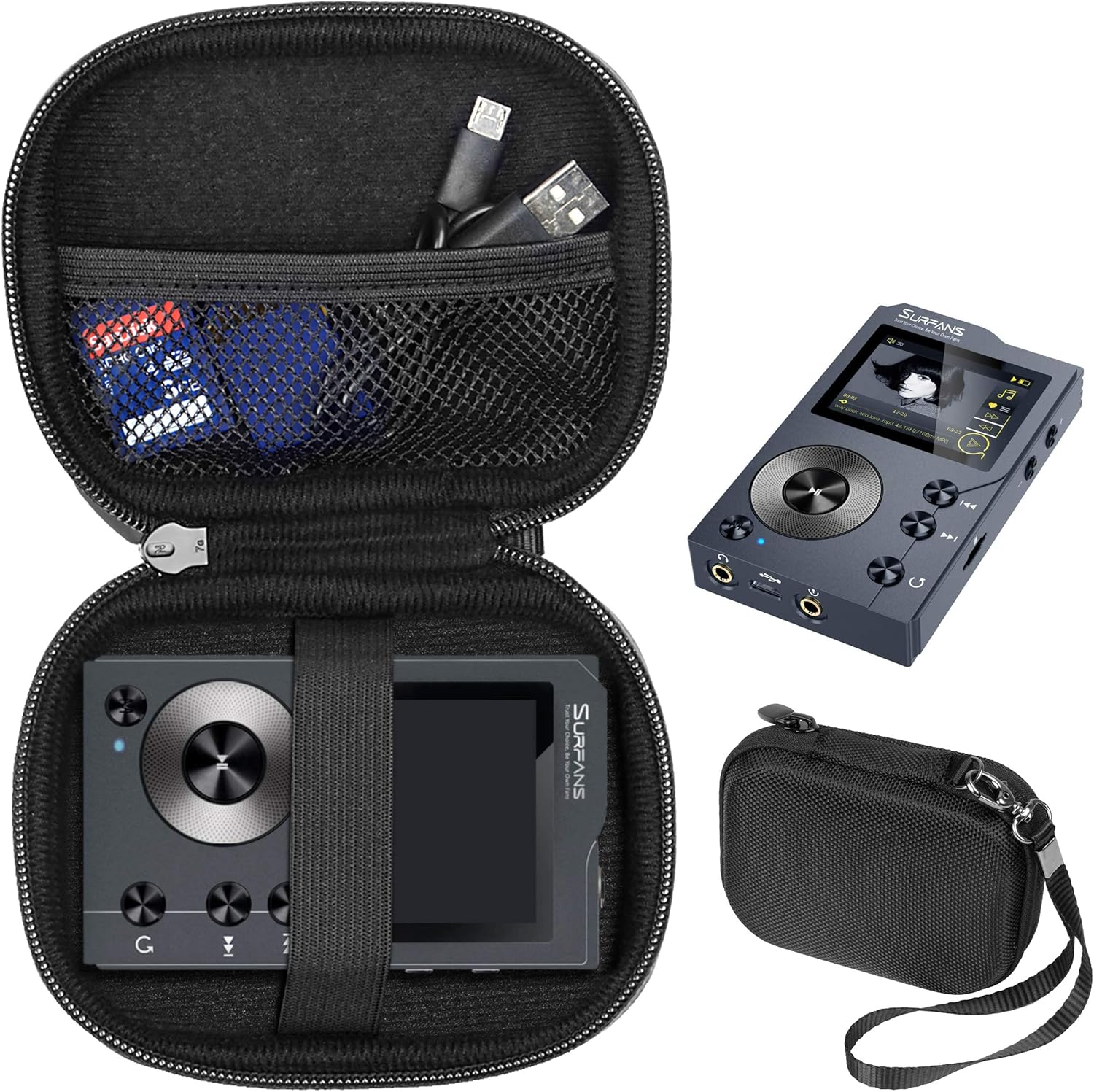 Music Player Case compatible with AGPTEK H01, H3, AGPTEK IMP HiFi 16GB MP3, Surfans F20 HiFi MP3 Player